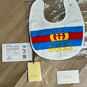 Gucci Kids Bib with Colorful Logo Design
